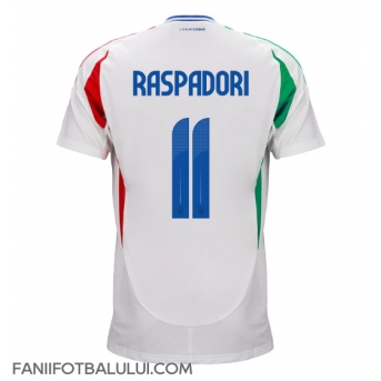 Italia Giacomo Raspadori #11 Tricou Fotbal Replică European 2024 Barbati Deplasare